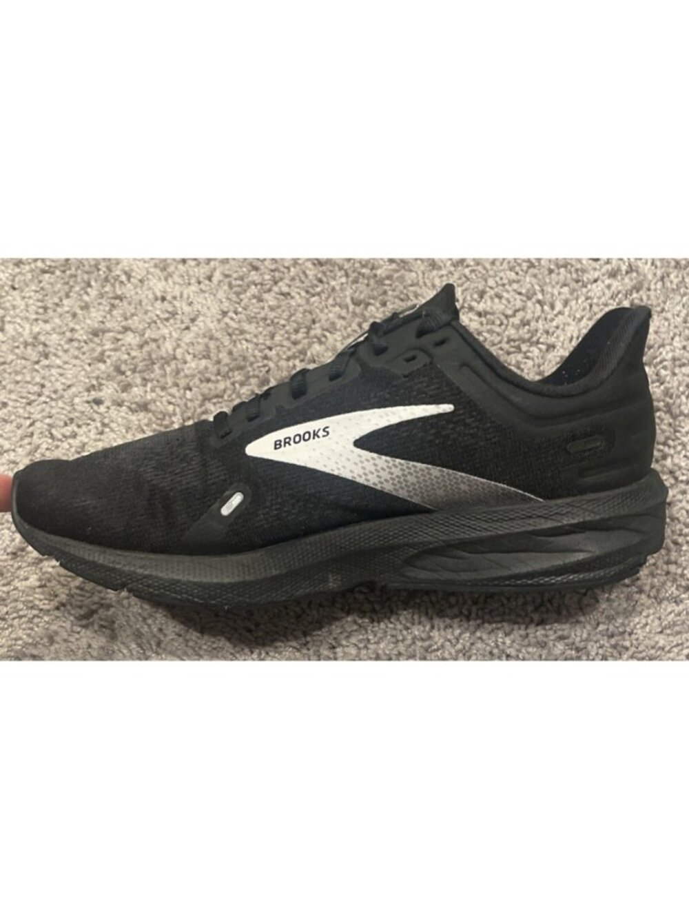 Brooks Launch 9 Shoes Mens Size 9 Black Running Athletic Sneakers 1103861D048